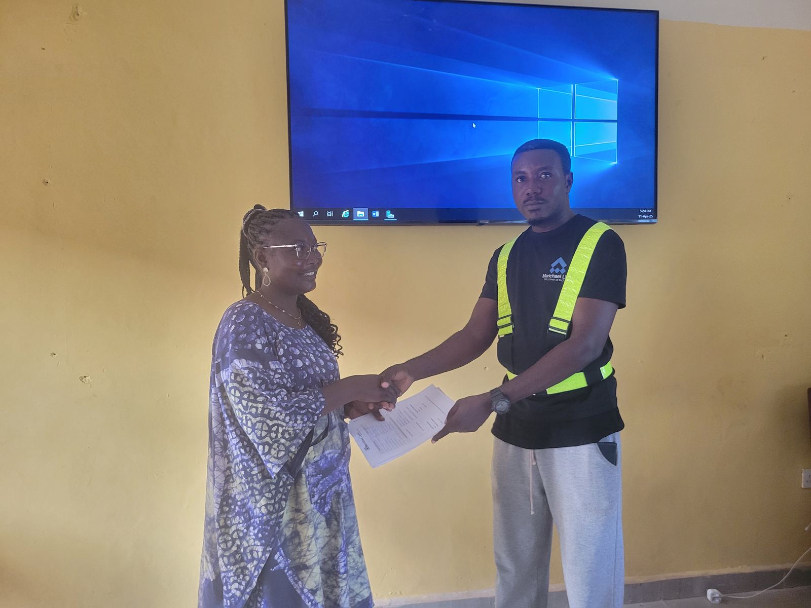 Sealing the partnership — handover day begins